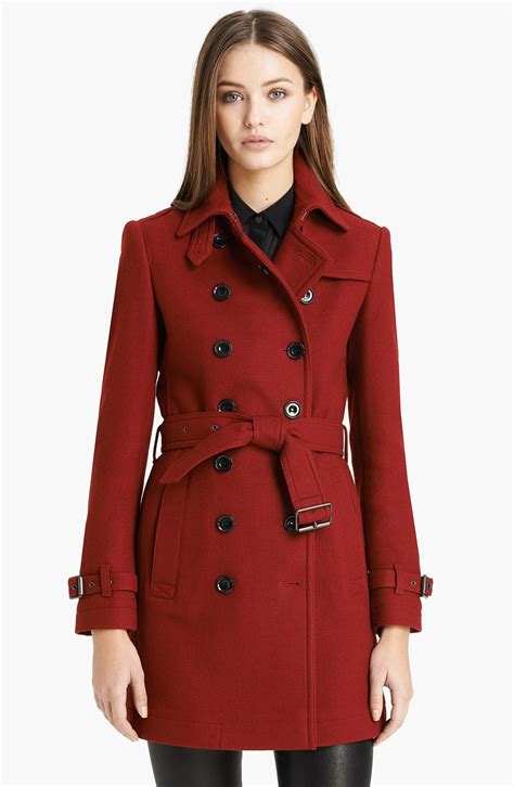 burberry brit wool blend cocoon coat|Burberry full length trench coat.